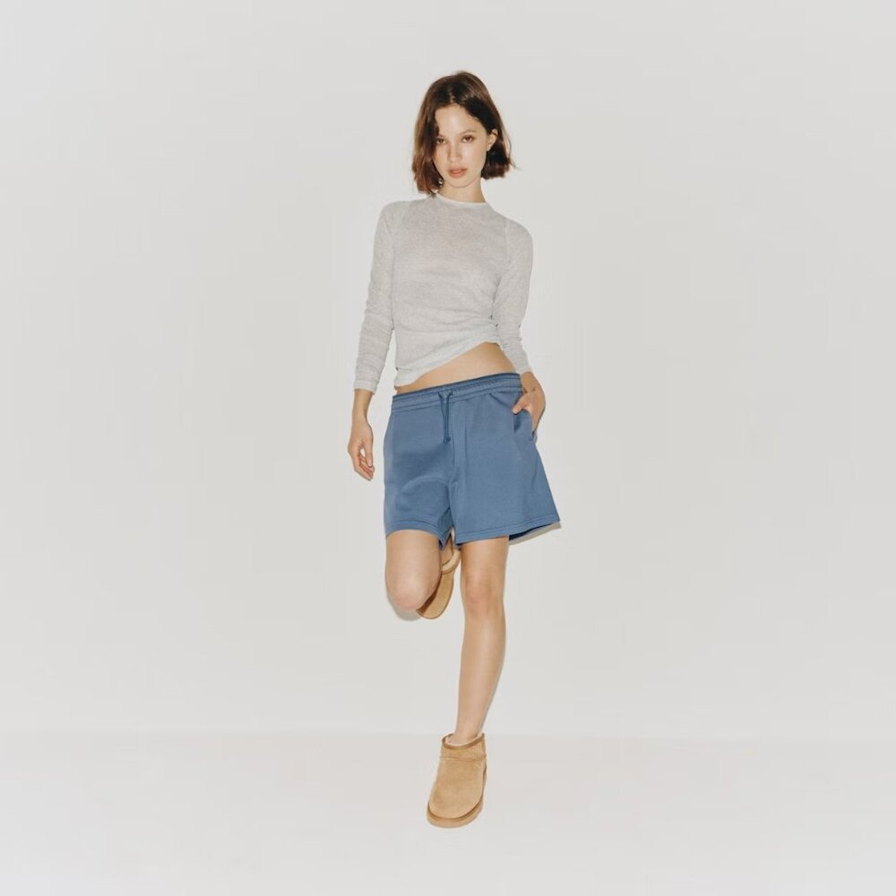 NEW WITH TAGS | SKIMS COTTON JERSEY CLASSIC SHORT | HARBOR - SIZE XS
